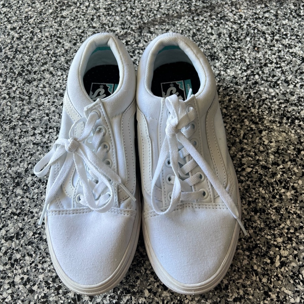 Vans Old Skool White Skate Shoes